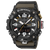 G-Shock Mudmaster Herrenuhr: schwarzes Kompass- und Höhenmesser-Display, olivnes Armband