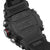 G-SHOCK Mudmaster Herrenuhr Rückseite, schwarzes Gehäuse mit Modell- und Prüfaufdruck