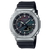 Casio G-Shock GM-2100 Herrenuhr mit Edelstahl-Lünette, schwarzem Band und Farbmuster-Zifferblatt