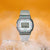 Casio G-SHOCK GM-S5640GEM-7ER Damenuhr mit weißem Armband und Digitalanzeige