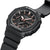 Casio G-Shock damklocka, svart urtavla med visare och digital display