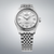 Seiko Presage Herrenarmbanduhr mit silbernem Zifferblatt und Edelstahlgehäuse