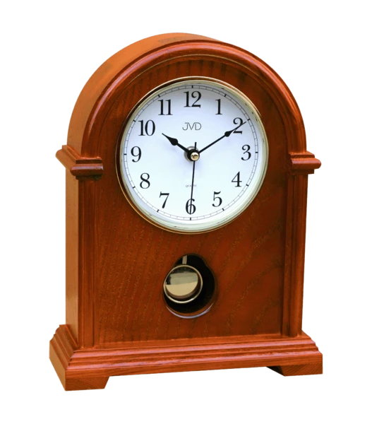 JVD HS13.3 Tischuhr Braun • Analoges Quarzwerk • Holzgehäuse