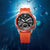 Citizen Promaster Herrenarmbanduhr mit orangefarbener Lünette und schwarzem Zifferblatt