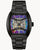 Herren-Armbanduhr Bulova: skelettiertes Automatik-Zifferblatt, schwarz, mehrfarbig