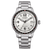 Citizen Herrenuhr mit hellem Zifferblatt, Stahlgehäuse und Edelstahlarmband