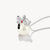 Silversmycke från THOMAS SABO med Snoopy och snöboll, kedjefäste och gnistrande yta
