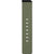 Uhrenarmband in Oliv mit Metall-Schließe und fünf weißen Markierungen