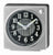 Seiko Fuji QHE197S Bordsur Silver • Tystgående Sweep-Sekundvisare • LumiBrite Lysande Massa