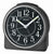 Seiko QHE198K Väckarklocka Svart • Tyst Sweep-Urverk • Lumibrite-Visare