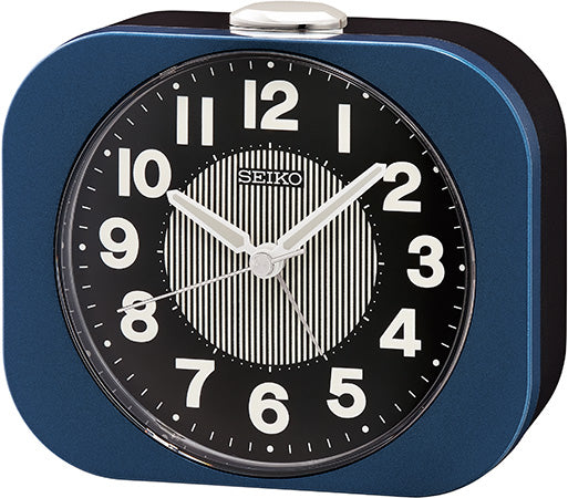 Seiko QHE206L Bordsur Mörkblå • Tystgående Sweep-Sekundvisare • Snooze-funktion