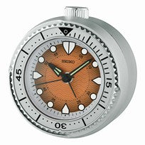 Seiko QHE207T Väckarklocka Silver • Tyst Sweep-Sekundvisare • Roterbar Bezel