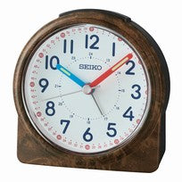 Seiko QHE210Z Väckarklocka Brun • Sweep-sekundvisare • Snooze-funktion