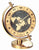 Seiko QHG106G Bordsklocka Guld • Tystgående Sweep-Urverk • Världstid-Vridskiva