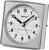 Seiko QHR022S Väckarklocka Silver • Radiosynchronisering (DCF77) • Akrylglas