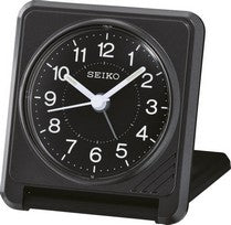 Seiko QHT015K Reseväckarklocka • LumiBrite-belysning • Stigande larm med snooze-funktion