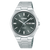 Herrenarmbanduhr von Lorus mit dunkelgrauem Zifferblatt, Edelstahlband und Datumsanzeige