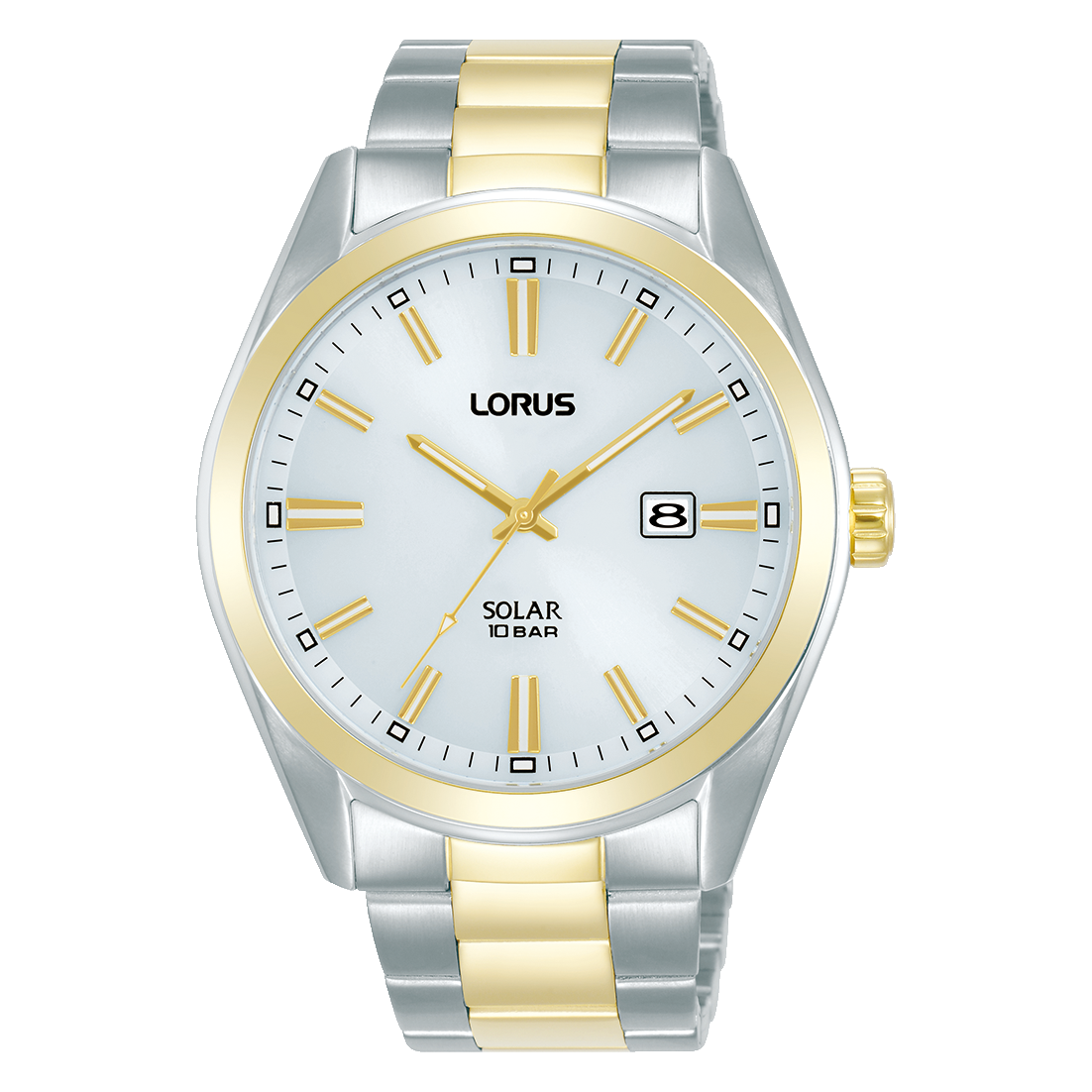 Lorus Sports RX336AX9 Herrenuhr Weiß • Solarwerk • Mineralglas