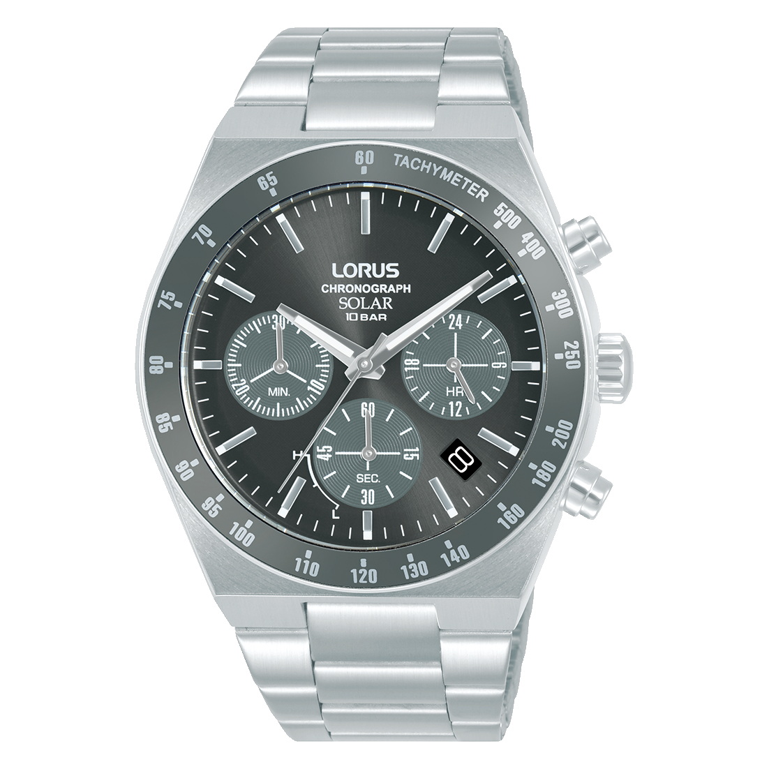 Lorus Sports RZ519AX9 Herrenuhr • Solar-Chronograph • Mineralglas