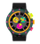 Swatch Big Bold SB02B104 Neon Seppia Armbanduhr Schwarz • Retro Chronograph • Leuchtzeiger
