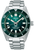 SEIKO Prospex herrur med grön urtavla, metallarmband och roterbar infattning