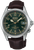 Seiko Prospex herrur med mörkgrön urtavla och brunt läderarmband
