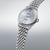 Seiko Presage herrklocka, silverfärgad urtavla, armband i rostfritt stål, sidovy