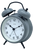 JVD SRP2219.3 mekanisk analog väckarklocka med vit urtavla