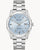 Herrenarmbanduhr Bulova, Edelstahlband, blaues Zifferblatt mit Datumsanzeige