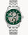 Bulova Skelettarmbanduhr für Herren, grünes Zifferblatt, Metallarmband