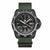 Luminox RECON-herrur med svart boett, svart urtavla och grönt textilarmband