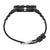 Sportklocka bakifrån: svart armband med stiftspänne och central övre boettkant