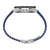 Dykarklockarmband med spänne, blått silikon med prägling