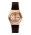 Swatch Irony Medium YLG701 Brownee Damen Armbanduhr • Roségold PVD-Gehäuse • Silikon-Armband