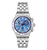 Swatch Irony YVS541G Midday in the Mirror Herrenuhr Hellblau • Chronograph mit Leuchtzeigern • Edelstahlarmband mit