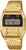 Casio digitalt armbandsur med guldfärgat rostfritt stålarmband och frontknappar, belyst display