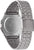 Baksida på Casio Vintage-armbandsur med metallboett och länkarmband