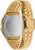 Casio Vintage-klocka med guldfärgat metallarmband och baksida i metall (runt boettlock).