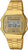 Guldpläterad Casio Vintage-klocka med metallarmband och digital display, fyrkantigt hölje