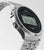 Casio Vintage-klocka med silverfärgat rostfritt stålband, sidovy med svart digital display.