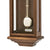 Regulator-Wanduhr aus Nussbaumholz mit rundem Pendel und Glasfront