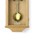Eichen-Wanduhr mit Pendel und goldenem Pendelgewicht, römisches Zifferblatt