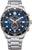 Citizen herruhr med blå kronografurtavla och metallarmband