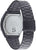 Casio digitalur, bakvy: rostfritt stål, svart metallarmband