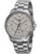 Herren-Automatik-Armbanduhr: Titan-GMT, silbernes Zifferblatt, Edelstahlband