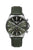 Bauhaus Aviation Herren-Chronograph mit dunkelgrünem Zifferblatt, Titan-Gehäuse, Lederarmband