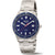 Boccia Herrenarmbanduhr mit blauem Zifferblatt, Titanarmband und Datumsanzeige