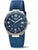 Boccia Damen-Armbanduhr mit blauem Zifferblatt, blauem Armband und silberner Lünette