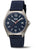 Boccia Herrenarmbanduhr: Titan-Gehäuse, blaues Zifferblatt, dunkelblaues Textilband