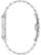 Armbanduhr-Rückseite mit Gliederarmband aus Edelstahl